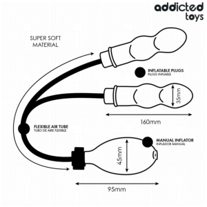 Addicted Toys-Analplug Doppelschwellung Modell 1-Silikon, Wasserdicht · Sextoys (Bild 6)