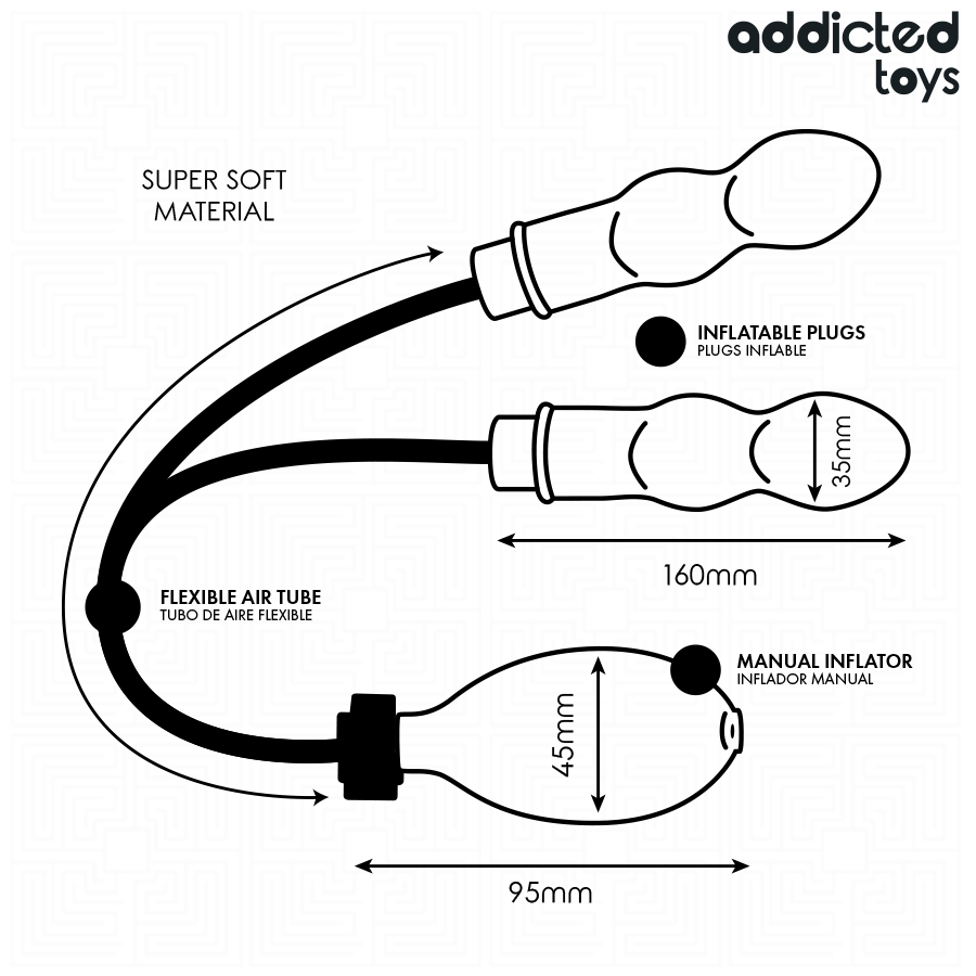 Addicted Toys-Analplug Doppelschwellung Modell 1-Silikon, Wasserdicht · Sextoys (Bild 6)