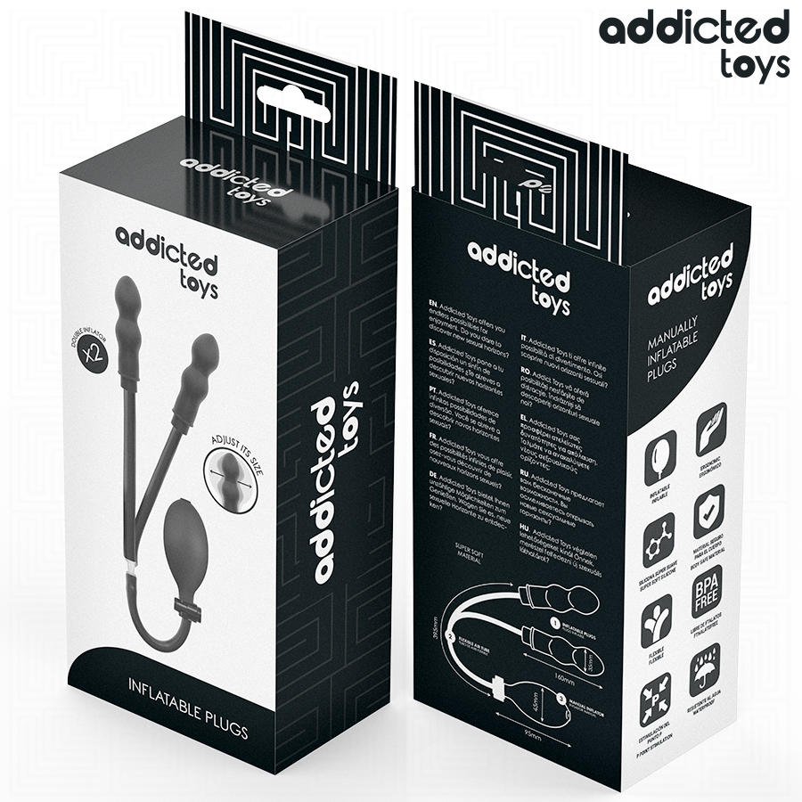 Addicted Toys-Analplug Doppelschwellung Modell 1-Silikon, Wasserdicht · Sextoys (Bild 7)