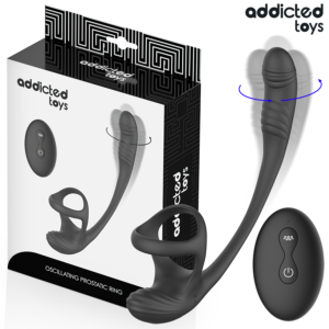Addicted Toys-Analplug mit Vibration, 360º-Bewegung und Stimulator