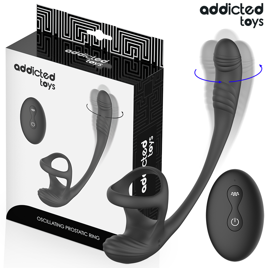 Addicted Toys-Analplug mit Vibration, 360º-Bewegung und Stimulator