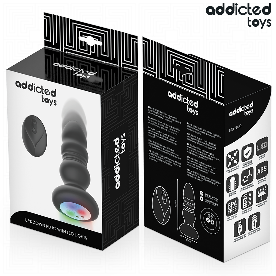 Addicted Toys-Analplug mit Impulsen und Vibrationen, Fernbedienung · Sextoys (Bild 7)
