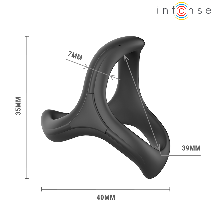 Intense For Him-Alfie Dreifach Ring Einstellbar für Penisse Model 6 · Sextoys (Bild 6)