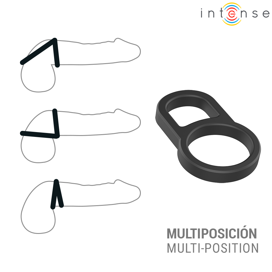 Intense For Him-Conleth Einstellbar Doppel Ringe für Penis Model 3 · Sextoys (Bild 3)