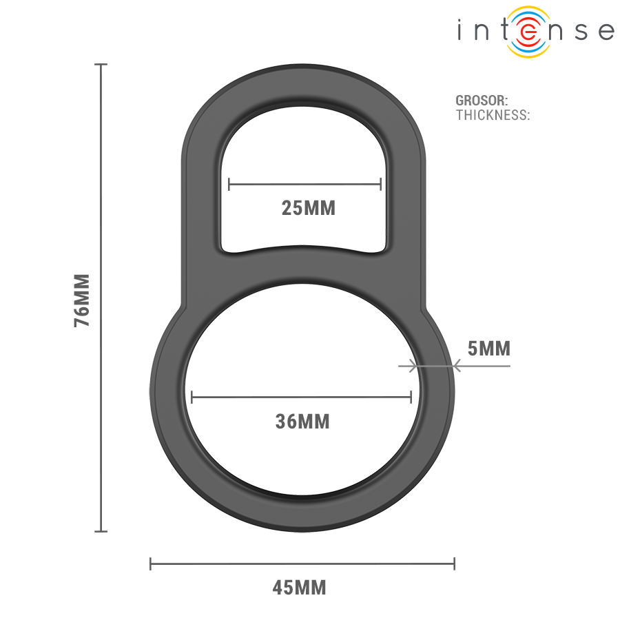 Intense For Him-Conleth Einstellbar Doppel Ringe für Penis Model 3 · Sextoys (Bild 6)