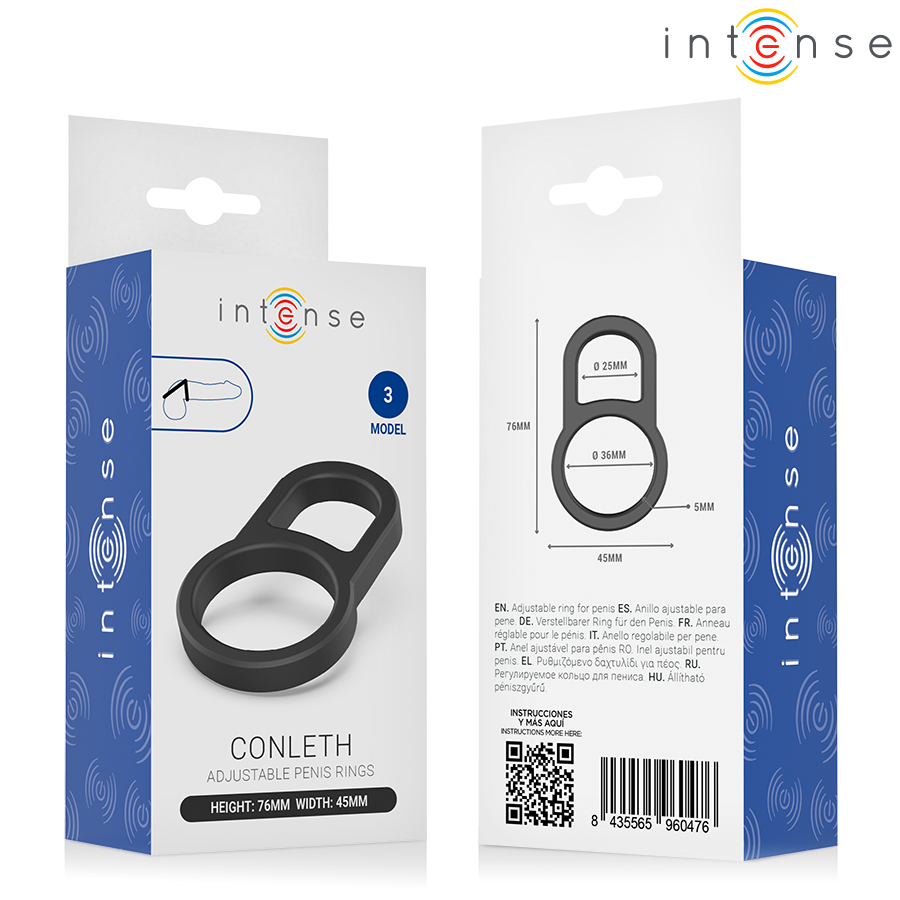 Intense For Him-Conleth Einstellbar Doppel Ringe für Penis Model 3 · Sextoys (Bild 5)