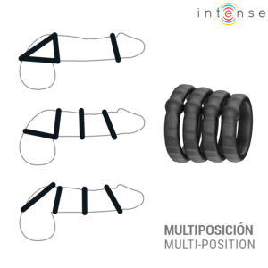 Intense For Him-Michiel 4 Ringe Set für Penis Modell 10 · Sextoys (Bild 3)