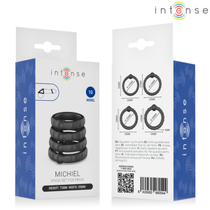 Intense For Him-Michiel 4 Ringe Set für Penis Modell 10 · Sextoys (Bild 6)