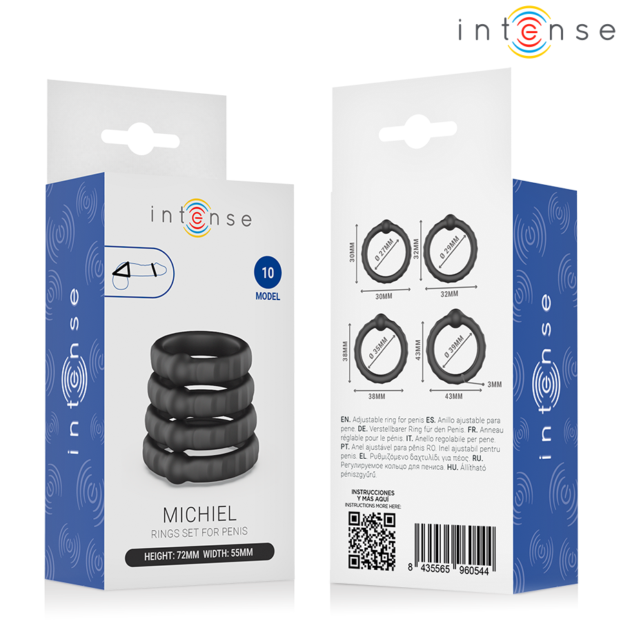 Intense For Him-Michiel 4 Ringe Set für Penis Modell 10 · Sextoys (Bild 6)