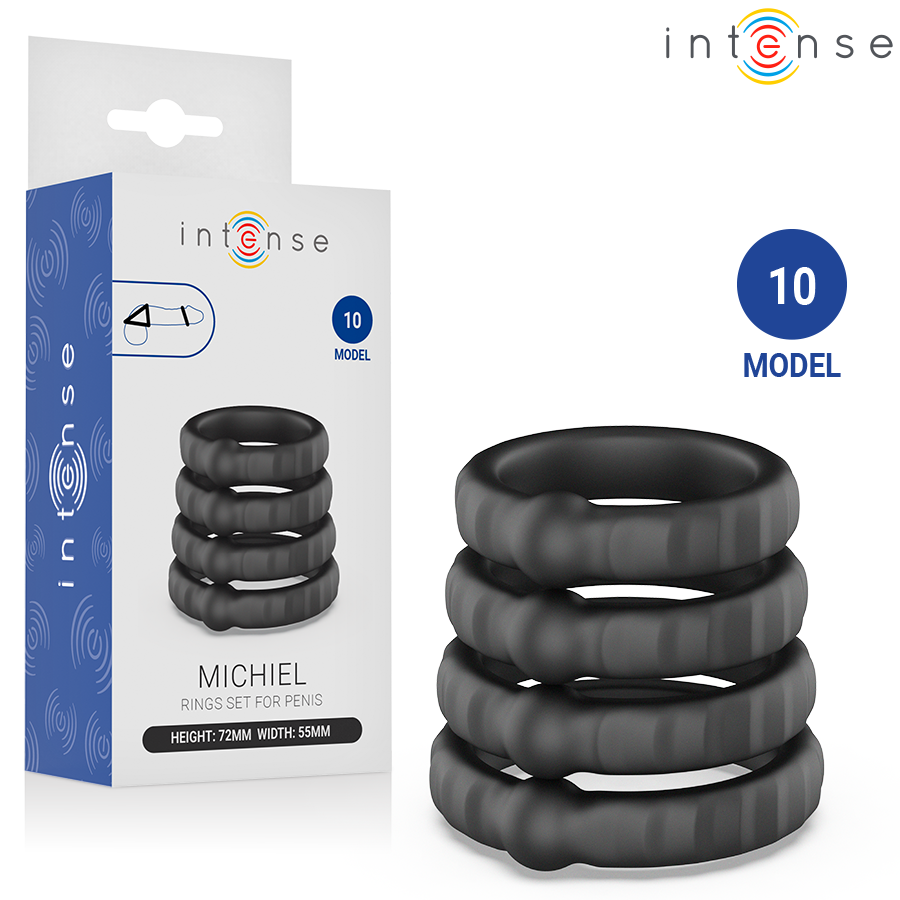 Intense For Him-Michiel 4 Ringe Set für Penis Modell 10 · Sextoys