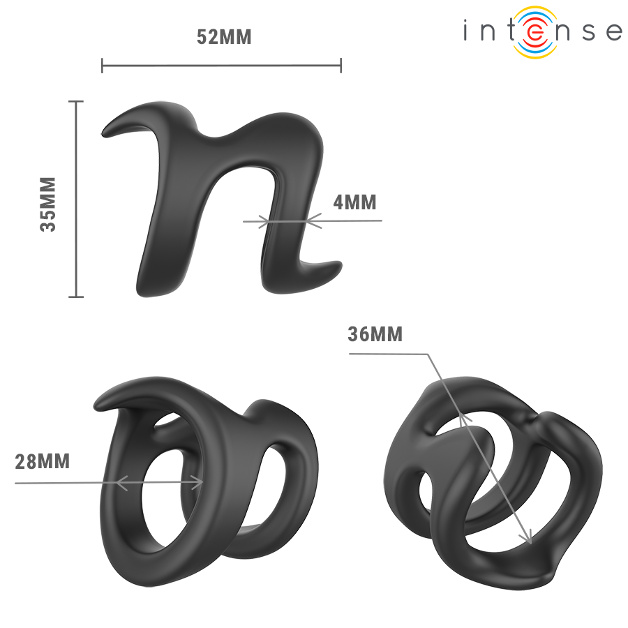 Intense For Him-Nikolaj Einstellbarer Ring für Penisse Model 8 · Sextoys (Bild 5)
