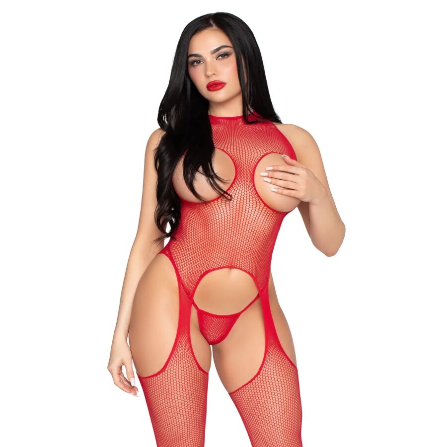 Leg Avenue Bodystockings-89374 Bodystocking ohne Kelch und Tanga · Spicy Dessous & Bodystockings