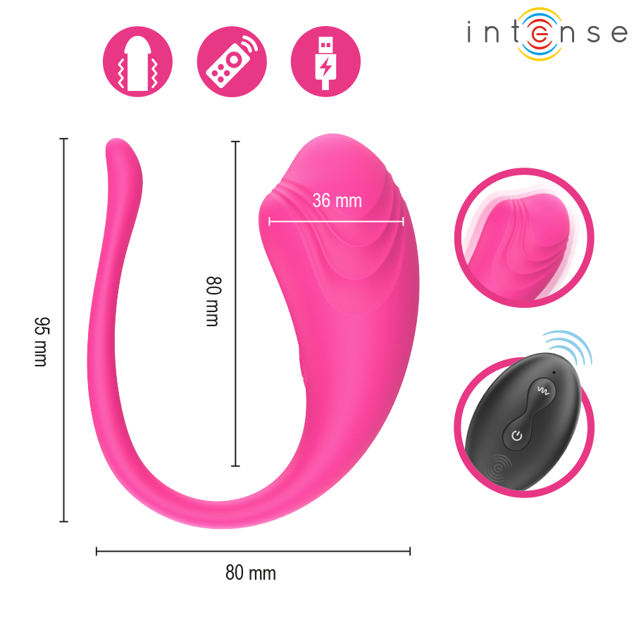 Intense Remote Control-Olivia Ei Vibrator Wiederaufladbar · Vibratoren (Bild 6)