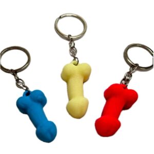 Diablo Picante-Penis-Schlüsselanhänger aus Silikon nachleuchtend, Farben