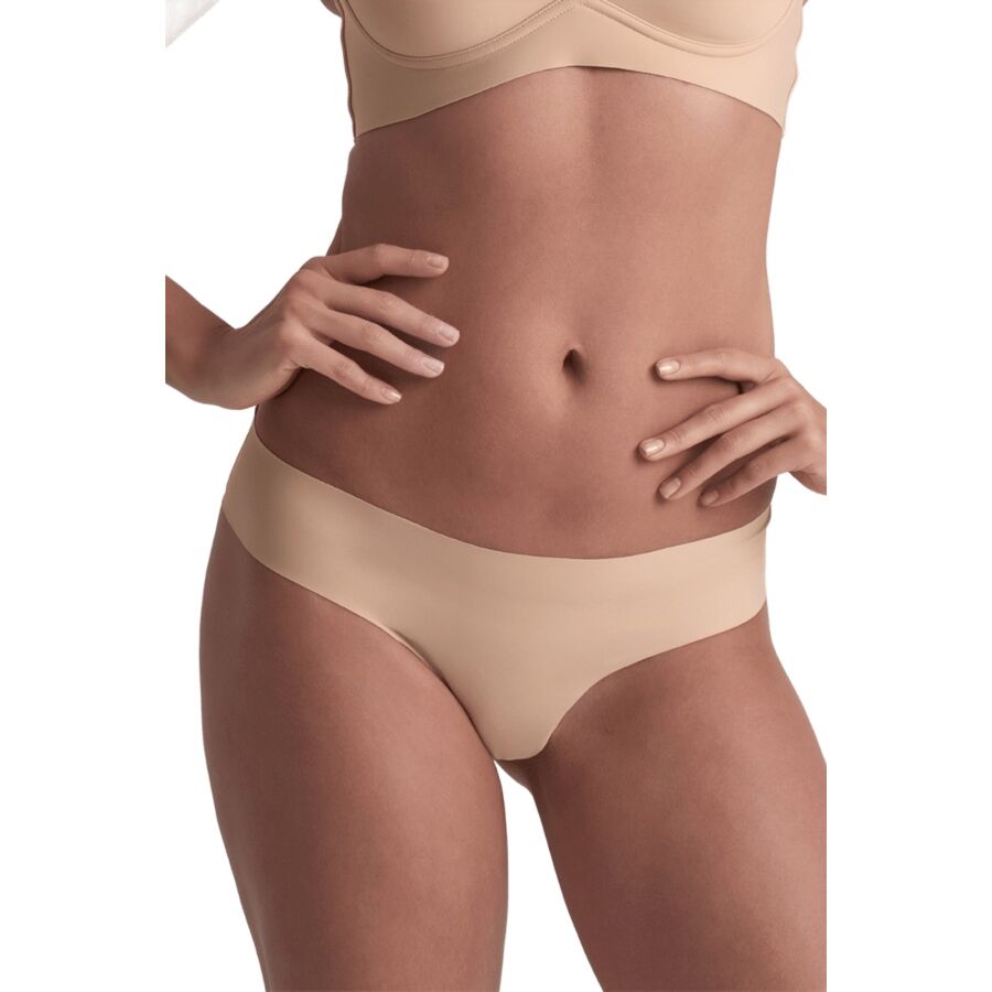Bye Bra-Tanga Invisible Set 2 Stk. Beige und Schwarz · Sexy Damen-Dessous (Bild 2)