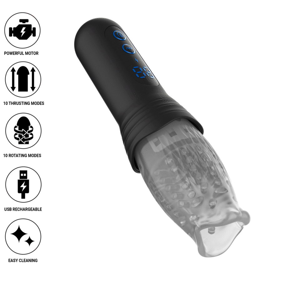 Jamyjob-Blow-r Masturbator in Spinta und Drehung-10 Geschwindigkeiten · Sextoys (Bild 2)