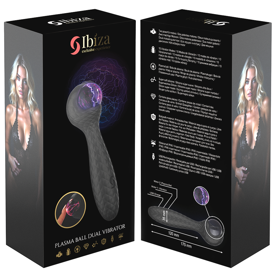Ibiza Technology-Plasma Sphere Vibrator und Stimulator-Silikon · Vibratoren (Bild 5)