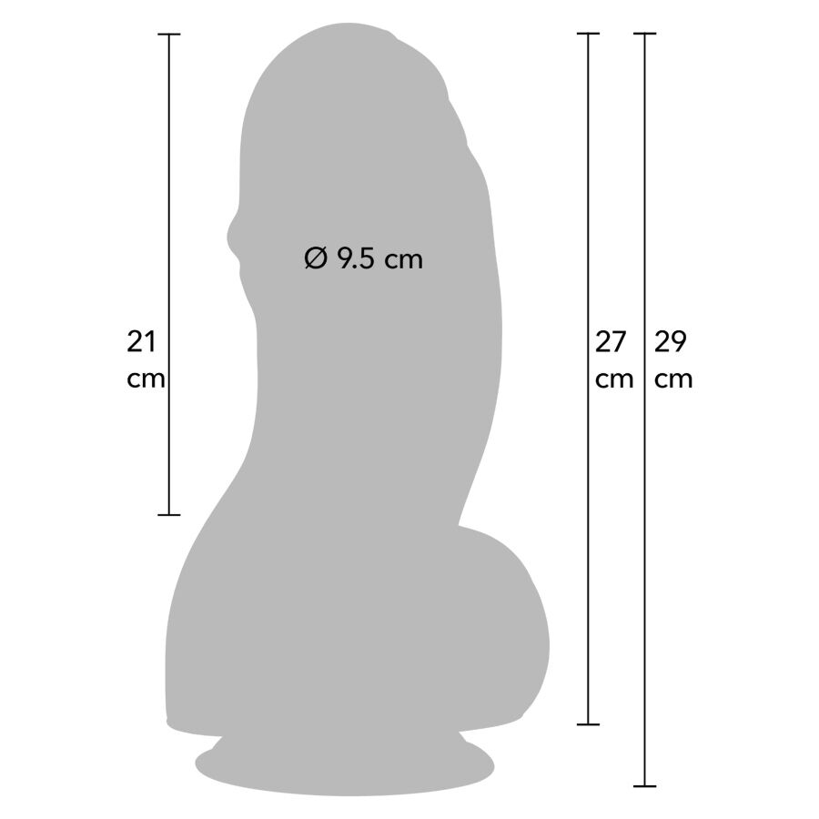 Hidden Desire-Inferno Fat Boys Dildo 27 cm-PVC, Saugnapf · Sextoys (Bild 3)