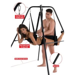 Hidden Desire-Extreme sexuelle Kinderbett für Paar mit Stand-Metal · Erotische Kissen (Bild 5)