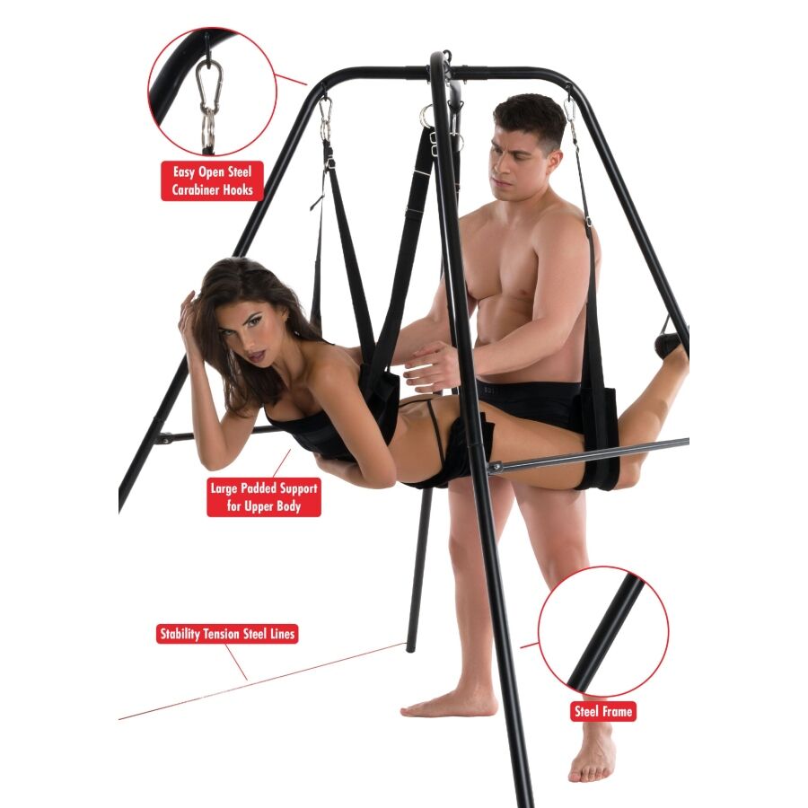 Hidden Desire-Extreme sexuelle Kinderbett für Paar mit Stand-Metal · Erotische Kissen (Bild 5)