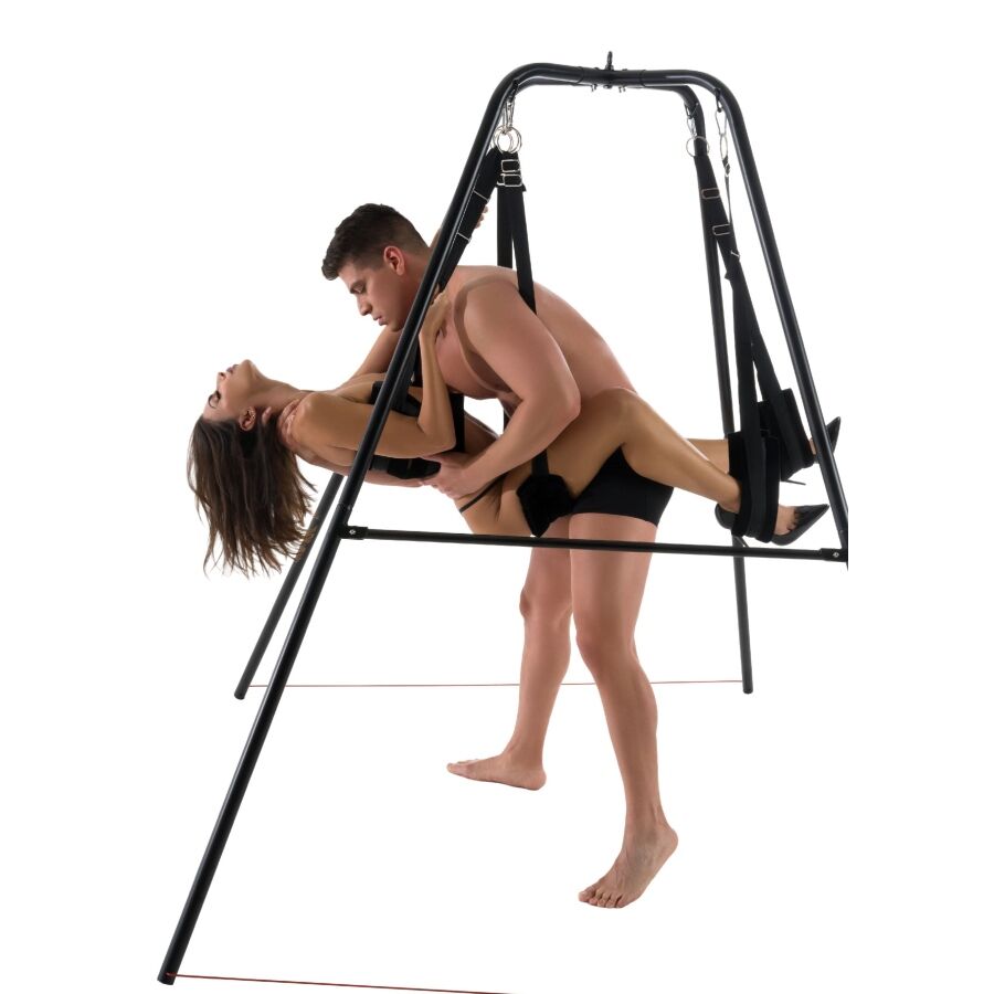 Hidden Desire-Extreme sexuelle Kinderbett für Paar mit Stand-Metal · Erotische Kissen (Bild 6)