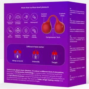 Snail Vibe-Twinn Cherry Vibrator von Finger-Silikon · Vibratoren (Bild 4)