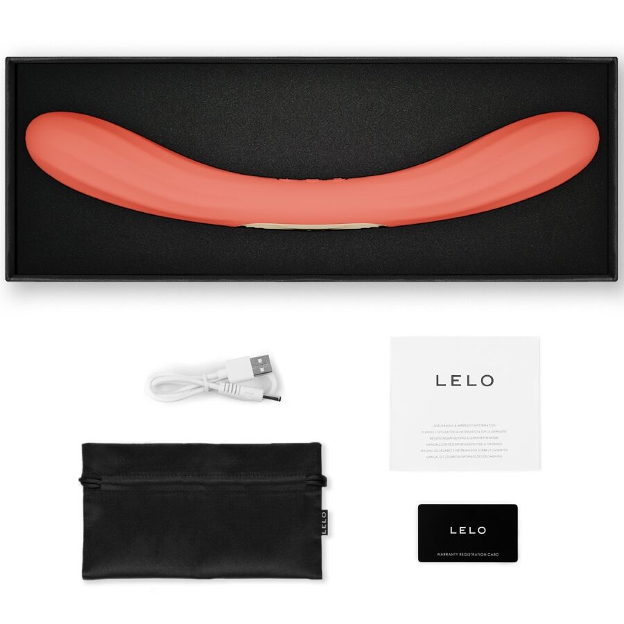 Lelo-Boomerang Vibrator mit zwei Köpfen Rot Coral-Silikon, 12 · Vibratoren (Bild 4)