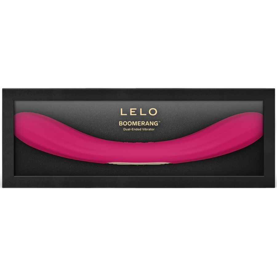 Lelo-Boomerang Doppel Vibrator, Kirschen-Silizium, 12 Geschwindigkeiten · Vibratoren (Bild 3)