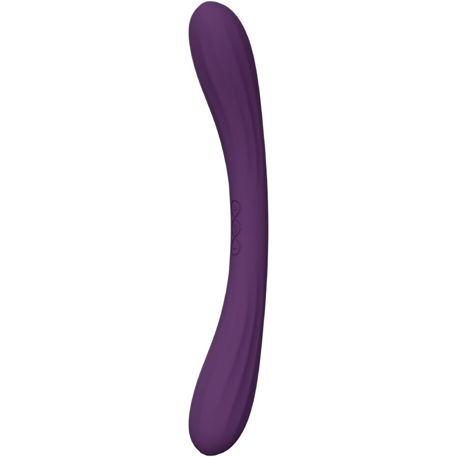 Lelo-Vibrator Boomerang Doppelkopf Lila-Silikon, 12 Geschwindigkeiten · Vibratoren (Bild 2)
