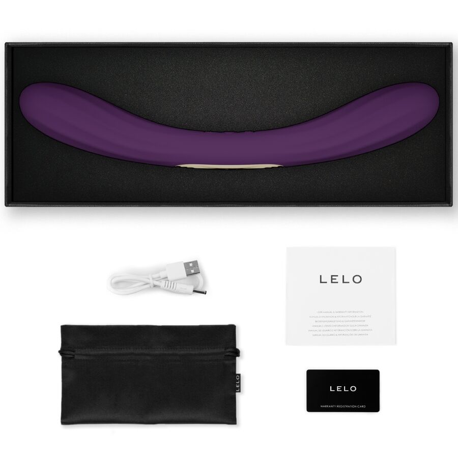 Lelo-Vibrator Boomerang Doppelkopf Lila-Silikon, 12 Geschwindigkeiten · Vibratoren (Bild 4)