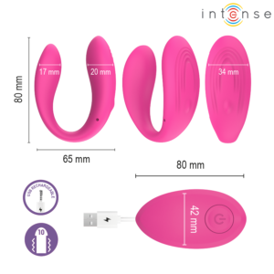 Intense-Nora Vibrator U-Form mit Fernbedienung · Vibratoren (Bild 7)