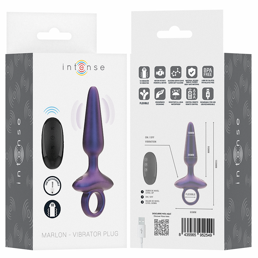Intense Anal Toys-Marlon Analplug Vibrator Model 4 · Sextoys (Bild 2)