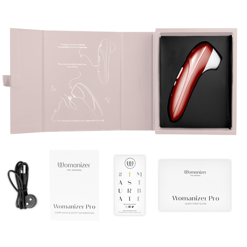 Womanizer-Pro Vibrante Stimulator Klitoris Burgundy-Silikon, 10 · Vibratoren (Bild 6)