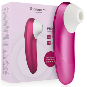 Womanizer-Pro Vibrierender Klitoris-Stimulator Rosa-Silikon, 10 Stufen