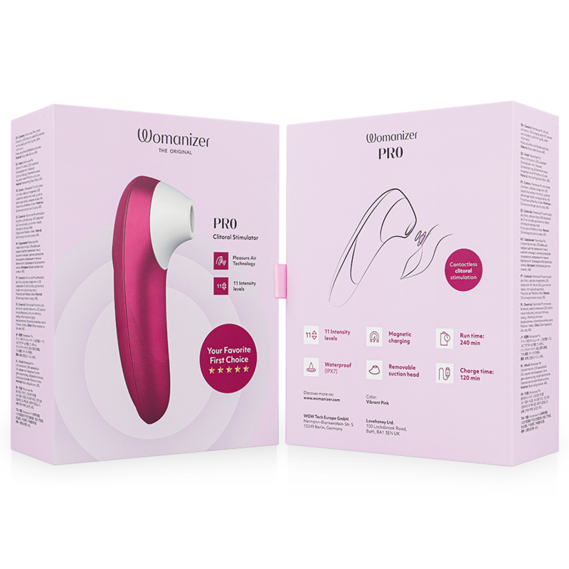 Womanizer-Stimulator Vibrations Pro Klitoris Rosa-Silikon, 10 Geschwindigkeiten · Vibratoren (Bild 5)