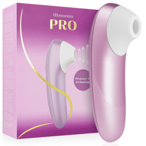 Womanizer-Pro Vibrierender Klitoris-Stimulator Flieder-Silikon, 10
