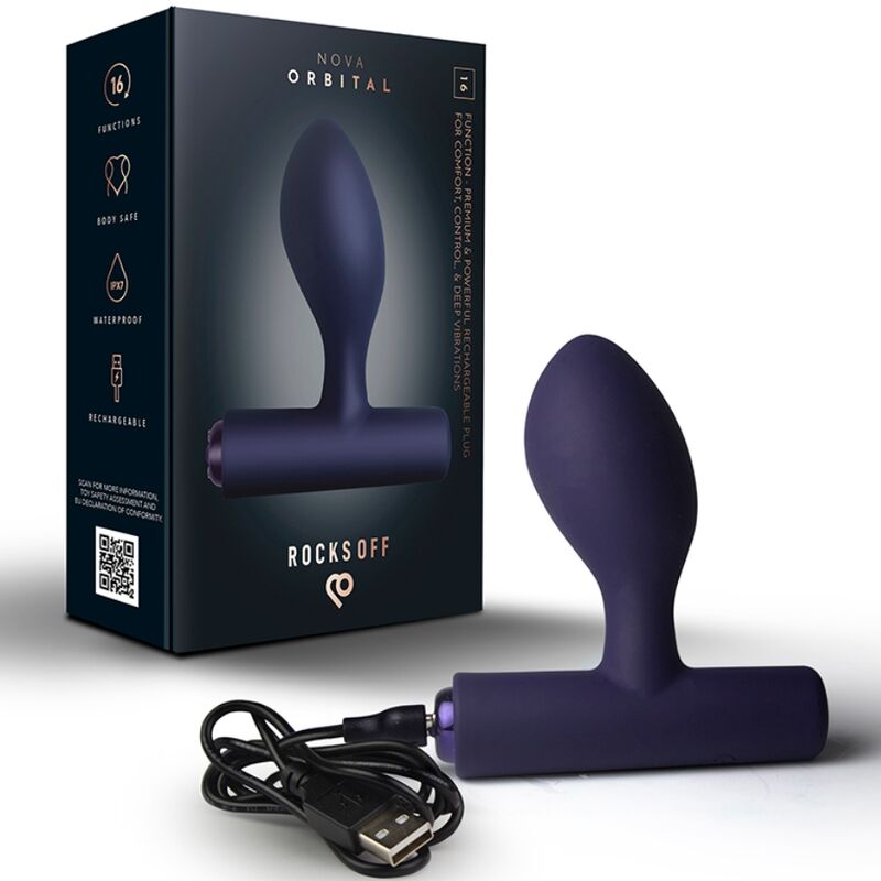 Rocks-Off-Nova Orbital Analplug Wiederaufladbar Premium · Sextoys