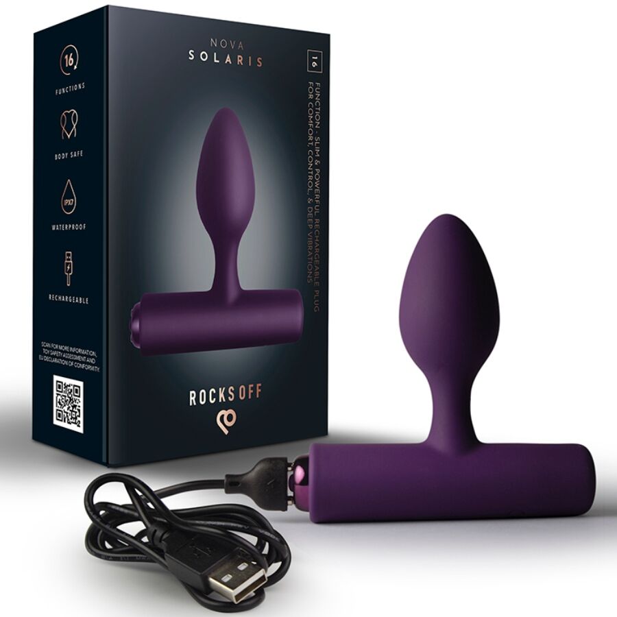 Rocks-Off-Nova Solaris Analplug Wiederaufladbar 16 Funktionen · Sextoys