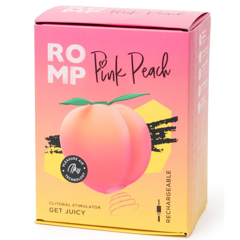 Romp-Pink Peach Klitoris-Silikon-Support, Wiederaufladbar, USB · Vibratoren (Bild 4)