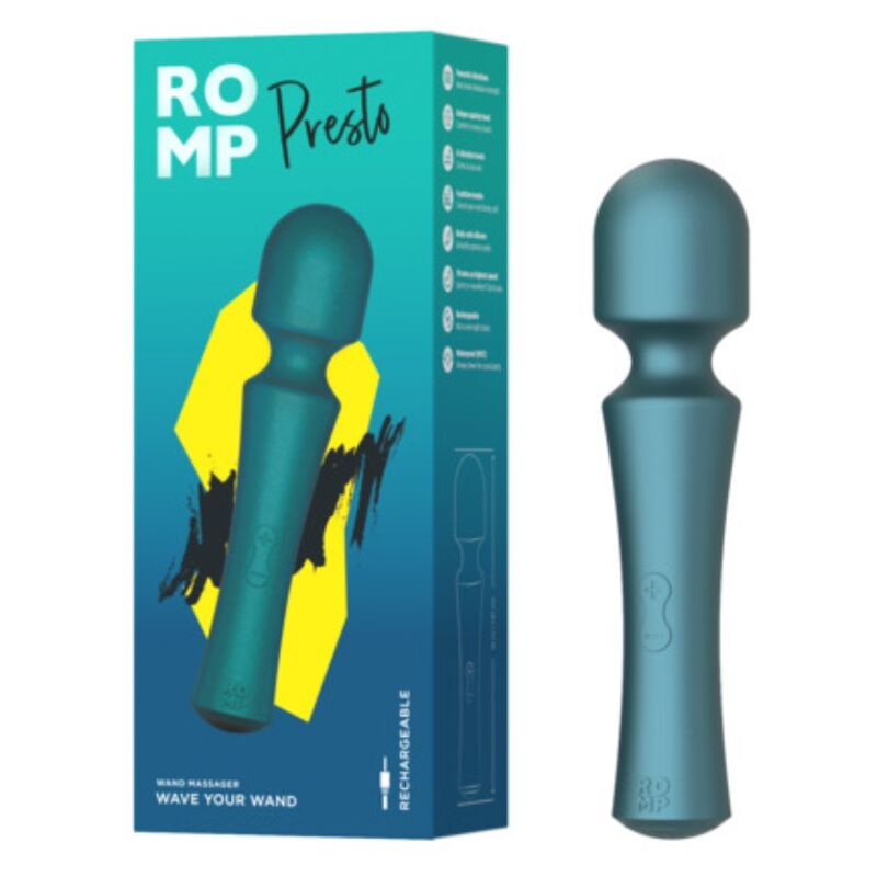 Romp-Bald Mini Wand Vibrator Cap Flexible Grün-Silikon · Vibratoren (Bild 6)