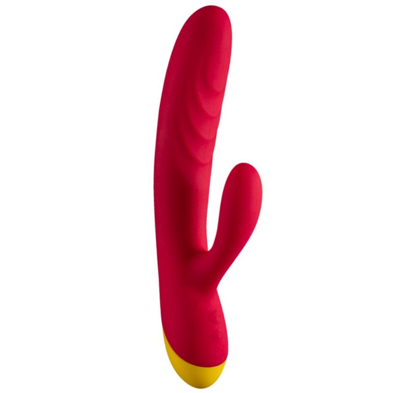 Romp-Jazz Vibrator Rabbit Wiederaufladbar Rot-Silikon, Wiederaufladbar · Vibratoren