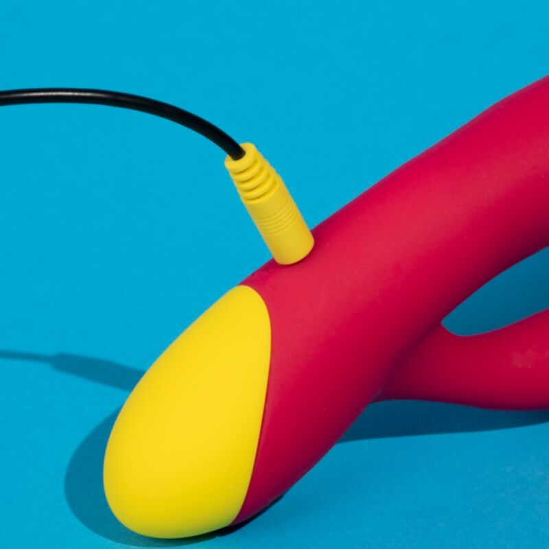 Romp-Jazz Vibrator Rabbit Wiederaufladbar Rot-Silikon, Wiederaufladbar · Vibratoren (Bild 9)