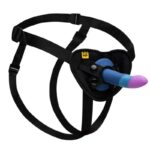 Romp-Kleine Harness mit Dildo aus Silikon Tricolor 14 cm-Saugnapf · Strap-on & Harness