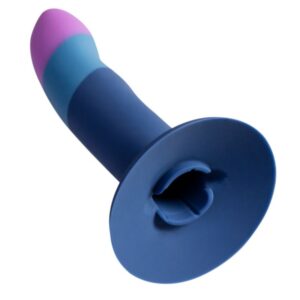 Romp-Kleine Harness mit Dildo aus Silikon Tricolor 14 cm-Saugnapf · Strap-on & Harness (Bild 4)