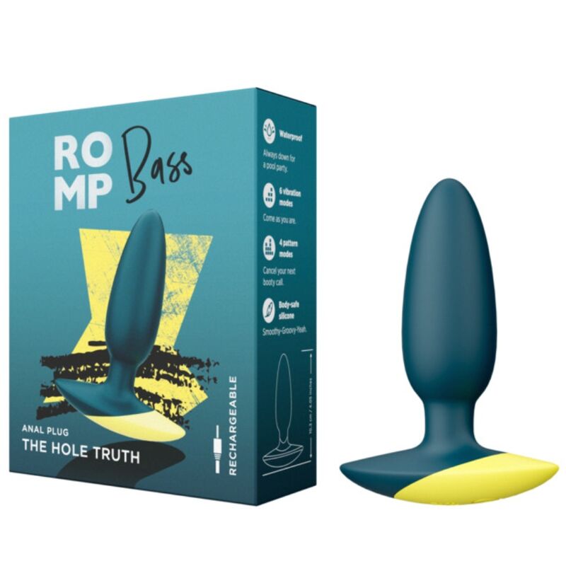 Romp-Bass Analplug Vibrator 10 cm Grün-Silikon, 3 Geschwindigkeiten · Sextoys (Bild 5)
