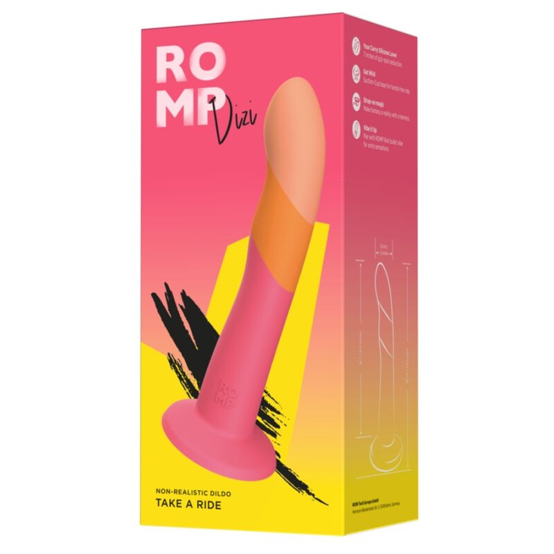 Romp-Dildo in Silikon Tricolor, 18 cm-Waterproof, Saugnapf · Sextoys (Bild 5)