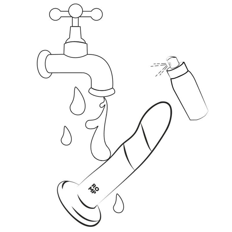 Romp-Dildo in Silikon Tricolor, 18 cm-Waterproof, Saugnapf · Sextoys (Bild 6)