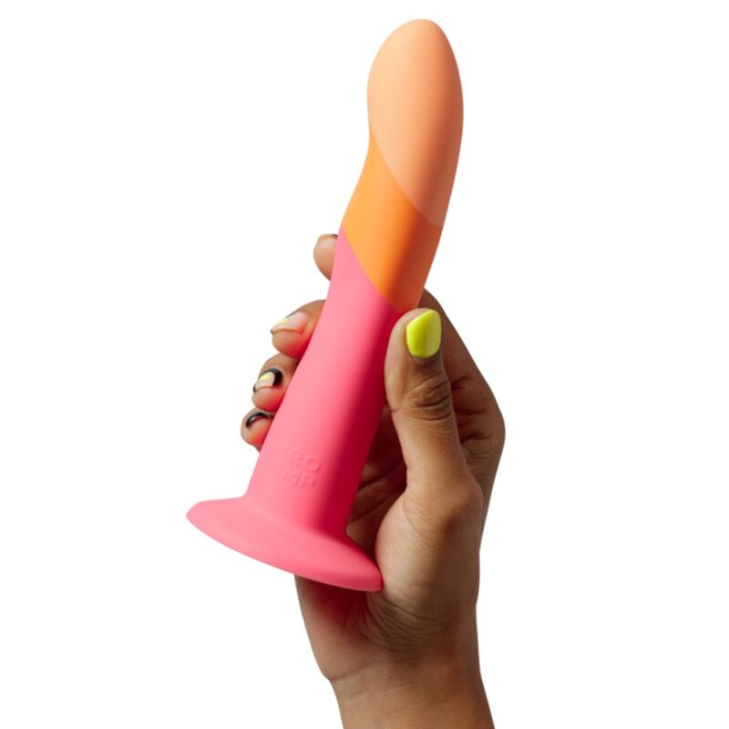 Romp-Dildo in Silikon Tricolor, 18 cm-Waterproof, Saugnapf · Sextoys (Bild 2)