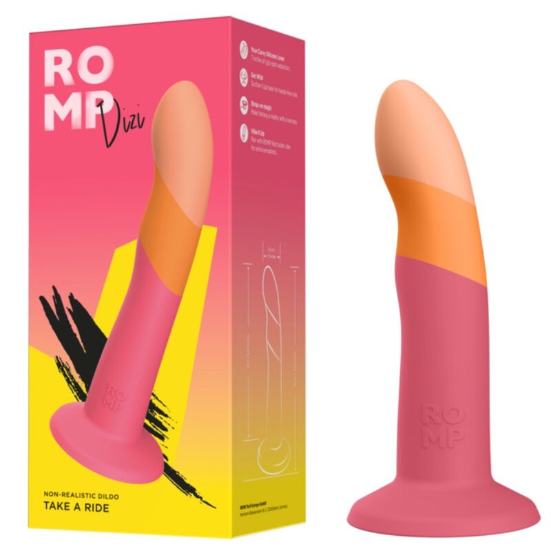 Romp-Dildo in Silikon Tricolor, 18 cm-Waterproof, Saugnapf · Sextoys (Bild 4)