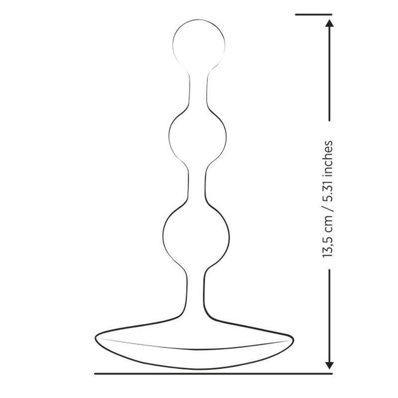 Romp-Flexibler Analperlenverstärker aus Silikon 12,5 cm Lila · Sextoys (Bild 7)